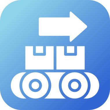  Taşıyıcı simgesi, vektör illüstrasyonu