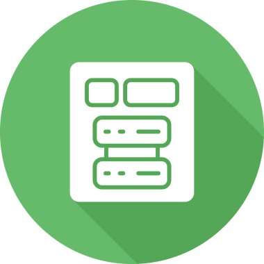 Sunucu web simgesi, vektör çizim