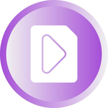 video dosyası simgesini, vektör çizim  