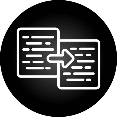 Belge Kopyalama simgesi, vektör illüstrasyonu