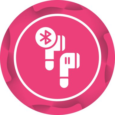 Bluetooth kulaklık simgesi web illüstrasyonuName