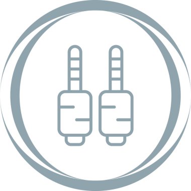 Ses Jacks simgesi, vektör illüstrasyonu basit tasarım