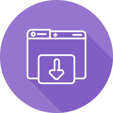 Web arayüzü simgesi ana hat biçiminde indiriliyor