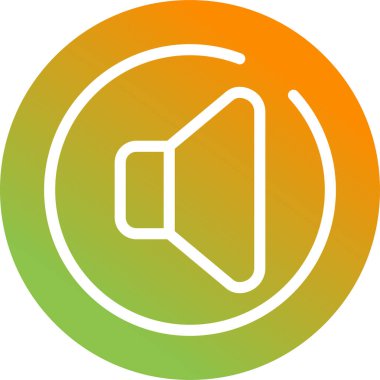 Spike Circle simgesi, vektör illüstrasyonu 