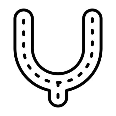 Küf modern simgesi beyaz arkaplanda izole 