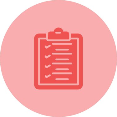 Kontrol listesi simgesinin vektör illüstrasyonu