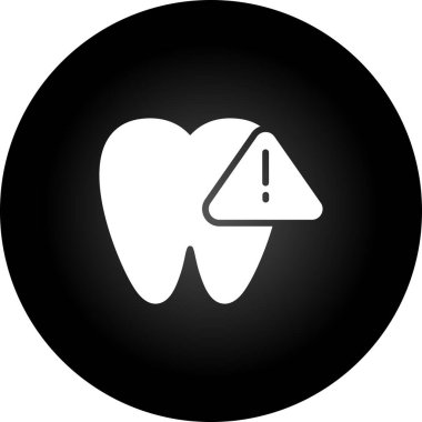 Diş acil durumu. Web simgesi basit illüstrasyon