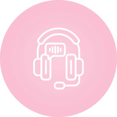 Yardım Hattı simgesinin vektör illüstrasyonu