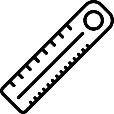 cetvel simgesinin vektör illüstrasyonu