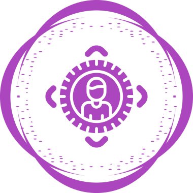 Hedef Seyirci Web simgesi, basit vektör illüstrasyonu