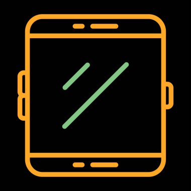 vector illustration of   Tablet modern icon