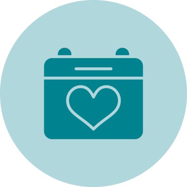 Takvim simgesi, vektör çizimi 