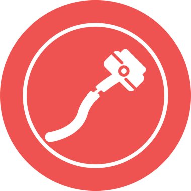 Kırık Kablo ağ simgesi, basit vektör illüstrasyonu