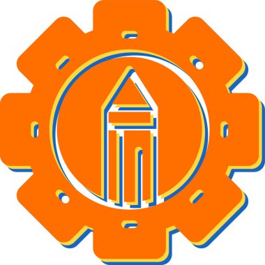 Kalem. Web simgesi basit illüstrasyon 