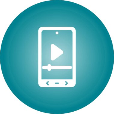 Video player vector icon design 