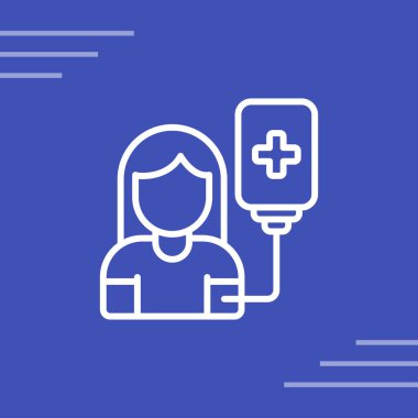 Kan bağışı ikonu vektör illüstrasyonu