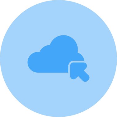 Bulut. Web simgesi basit illüstrasyon 