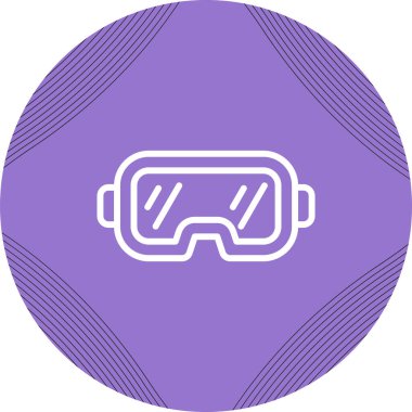 Oyun kulaklığı. Web simgesi basit illüstrasyon