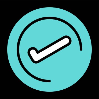 İşaretleme simgesi web basit illüstrasyonu