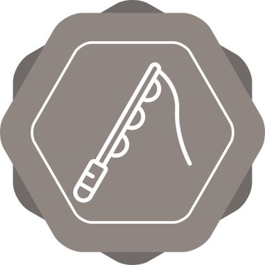 Rod ağ simgesinin vektör illüstrasyonu