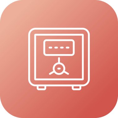 Güvenli vektör web simgesi illüstrasyonu