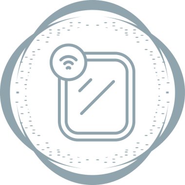 Akıllı Ayna simgesi, vektör illüstrasyonu  