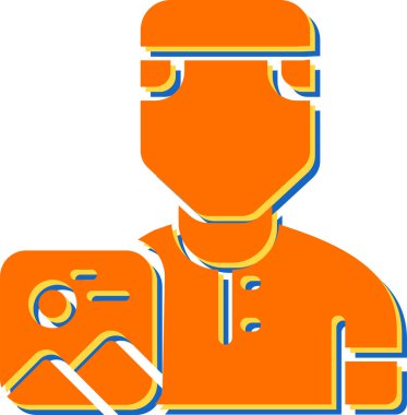 user icon, vector illustration simple design