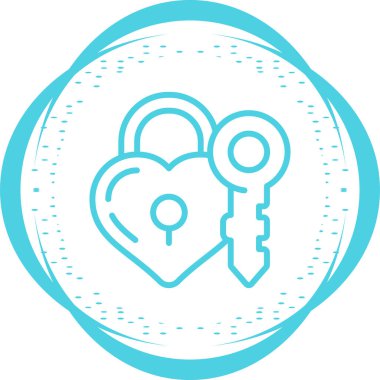 asma kilit web simge vektör çizim