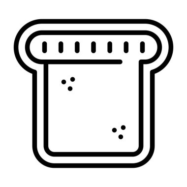 Tost Ağı simgesi, basit vektör illüstrasyonu