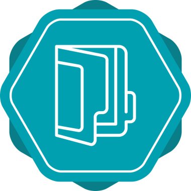 belge dosya simgesi, vektör illüstrasyonu 