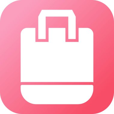 Alışveriş Torbası. Web simgesi basit illüstrasyon