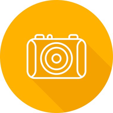 Kamera. Web simgesi basit illüstrasyon