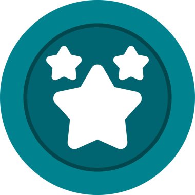 Yıldız simgesinin vektör illüstrasyonu