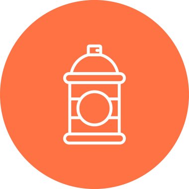 Sprey kutusu. Web simgesi basit illüstrasyon