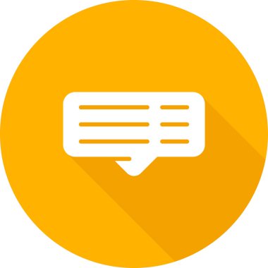 yorum web simgesi, vektör illüstrasyonu