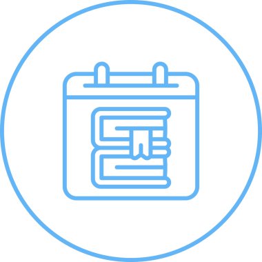 Takvim simgesi, vektör çizimi 