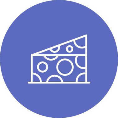 Peynir simgesi web basit illüstrasyon