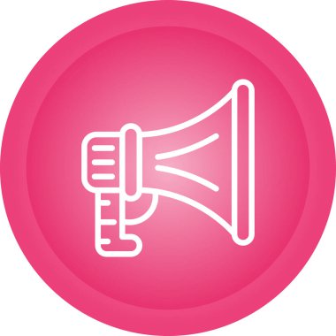 Hoparlör basit web simgesi, vektör illüstrasyonu 