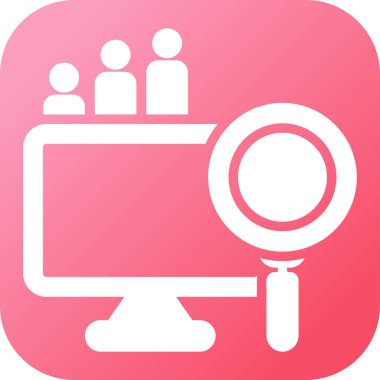 Büyük Veri Analizi vektör resimleme simgesi