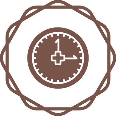 Saat simgesi web basit illüstrasyon