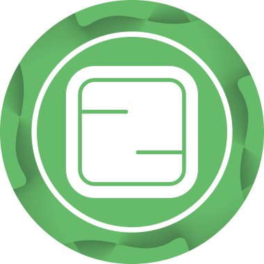 Kare vektör çizgisi simgesi