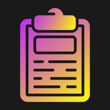 Pano simgesi, vektör illüstrasyonu basit tasarım