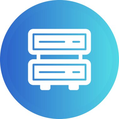 Sunucu web simgesi, vektör çizim
