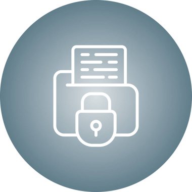 Secure Folder icon, vector illustration