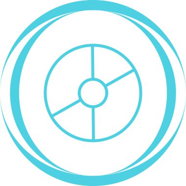 Disk modern simgesinin vektör illüstrasyonu