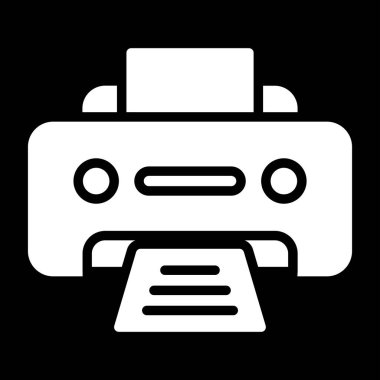 Office yazıcı simgesini, vektör çizim