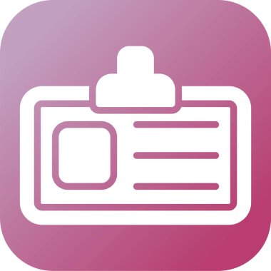 Kartvizit simgesinin vektör illüstrasyonu 