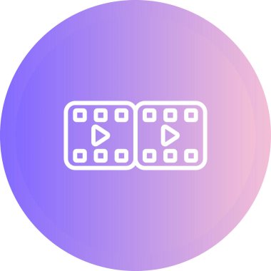 film simgesi, vektör illüstrasyonu 