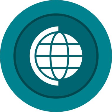 Dünya simgesinin vektör illüstrasyonu 