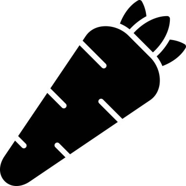 Havuç besin simgesi web illüstrasyonu